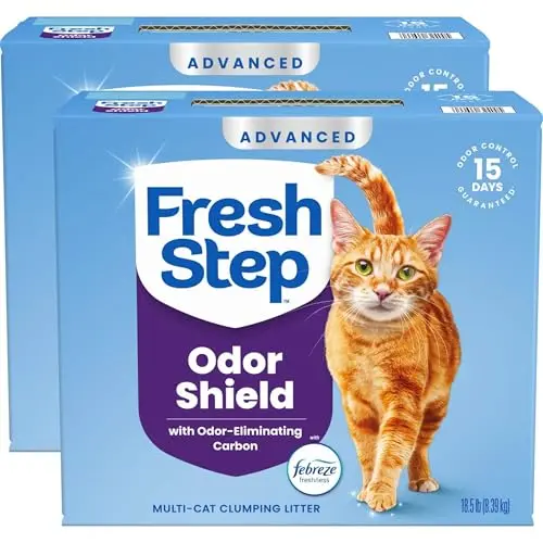 Fresh Step Advanced Odor Shield Multi Cat Clumping Litter 37 lb