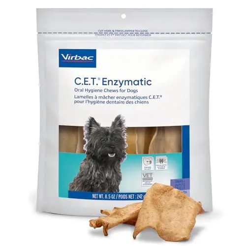 Virbac C.E.T. Enzymatic Oral Hygiene small dog chews beefhide
