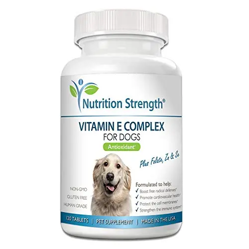 Nutrition Strength Vitamin E chewable tablets for dogs