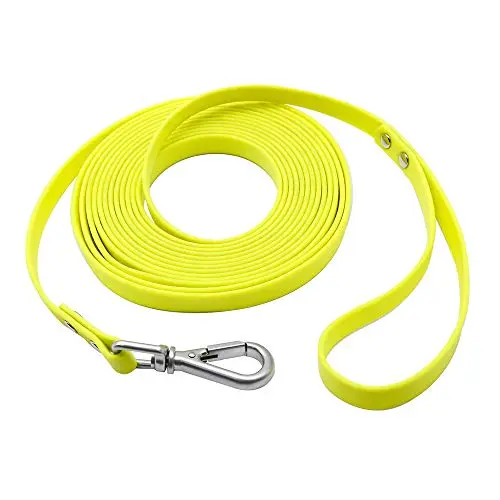 NIMBLE 30ft waterproof coated nylon dog leash with swivel clasp