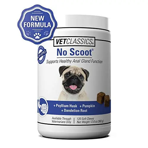 Vet Classics No Scoot soft chews for dog anal gland and bowel support
