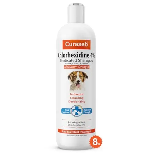 Curaseb Chlorhexidine 4 percent medicated dog shampoo