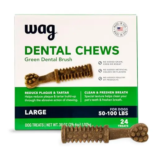 Amazon Basics dental dog treats for large dogs