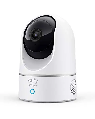 eufy Security indoor pan-tilt camera with AI pet detection and 2K resolution