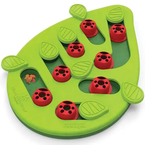 Catstages Buggin' Out cat puzzle toy with colorful insect-themed sliders and pegs