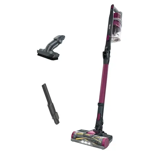 Shark IZ163H cordless stick vacuum in raspberry with self-cleaning brushroll