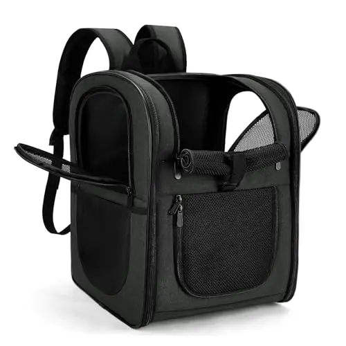 Apollo Walker secure pet carrier backpack with padded interior and mesh windows