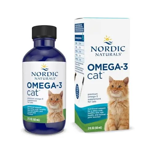 Nordic Naturals Omega-3 Cat specific fish oil supplement bottle