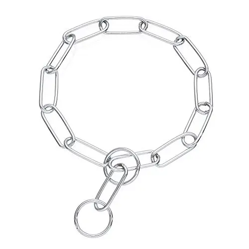 Mile High Life stainless steel long link dog training collar
