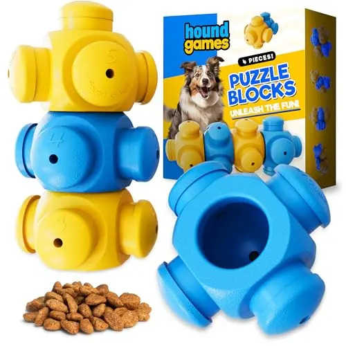 HOUNDGAMES multi-piece dog puzzle toy with star-shaped components