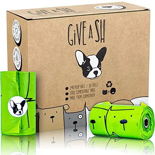 G.A.S home compostable dog poop bags with charity donation