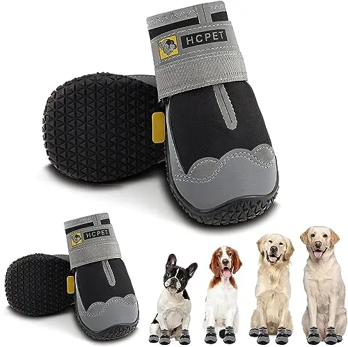 Hcpet Dog Booties with anti-slip grip