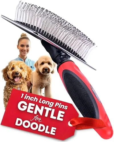 Bixy Pixy large dog slicker brush with ball-tipped pins