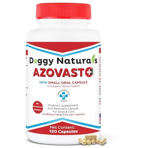 Azovast Plus probiotic capsules for cat and dog kidney support