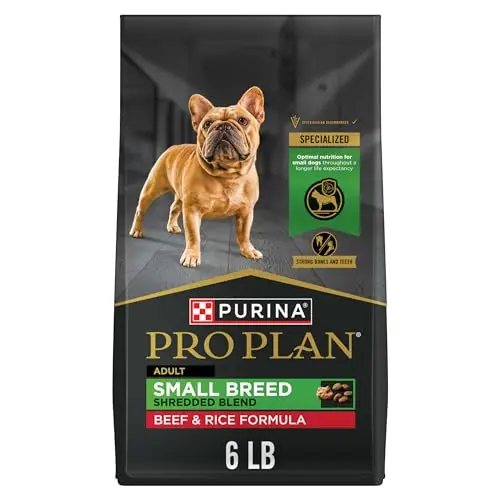 Purina Pro Plan Small Breed Shredded Blend Dog Food bag