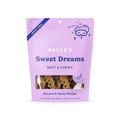 Bocce's Bakery Sweet Dreams dog treats for calming bedtime support