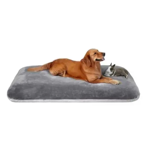 Magic Dog extra large rectangular grey dog bed with removable cover