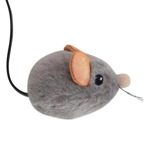 Catstages Squeak Squeak Mouse gray plush cat toy