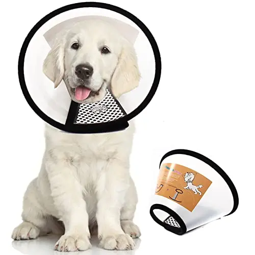 QIYADIN translucent plastic pet recovery cone