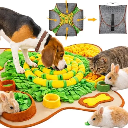 HOPET large snuffle mat with flower trap pattern