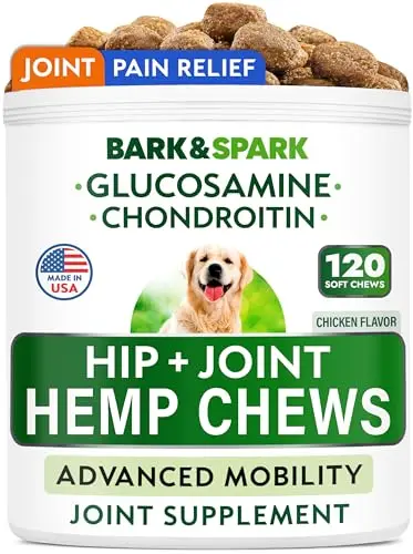 BARK&SPARK max strength hemp chews for dogs joints