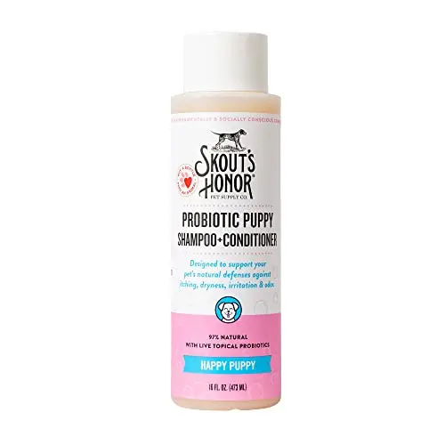 Skouts Honor Probiotic Natural Dog Shampoo and Conditioner bottle