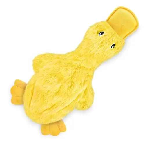 Best Pet Supplies yellow duck-shaped dog chew toy