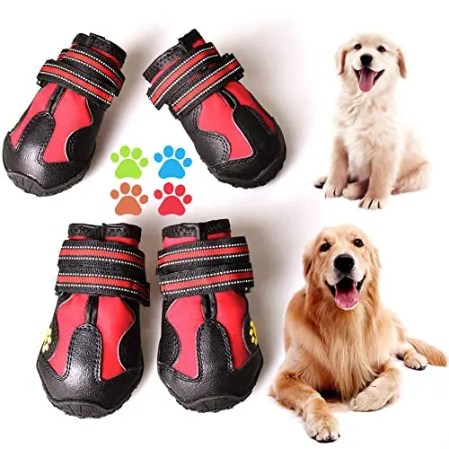 CovertSafe& Dog Boots in black-red color