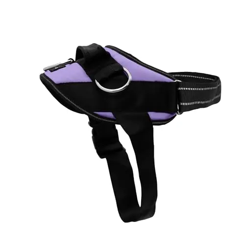 ShawnCo Essential dog harness in icy lilac with 3 leash clips for small dogs