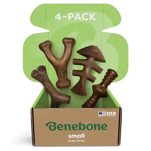 Benebone 4-pack dog chew toys for small dogs