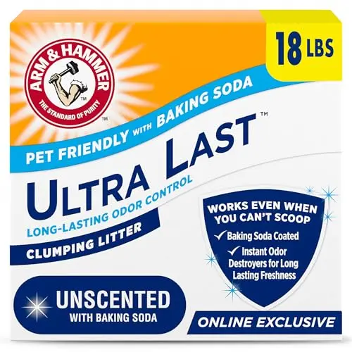 ARM & HAMMER Ultra Last cat litter bag with unscented baking soda formula