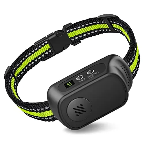 CZCCWD rechargeable dog bark collar with reflective belts