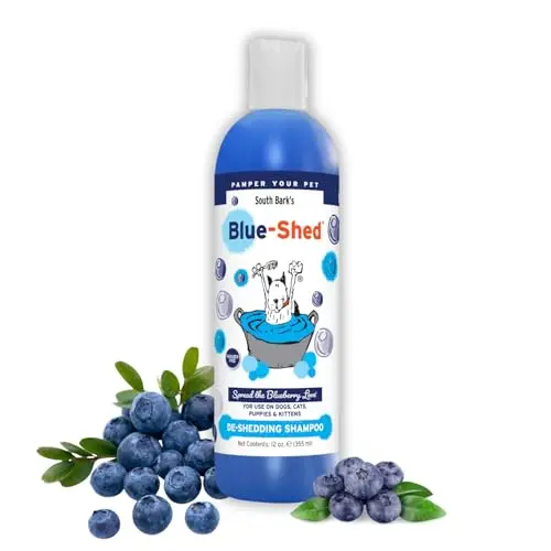ShowSeason South Bark Blue-Shed deshedding pet shampoo