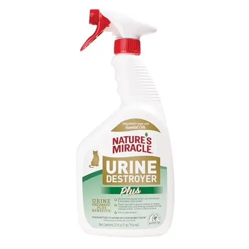 Nature's Miracle Urine Destroyer Plus spray bottle for cats and dogs