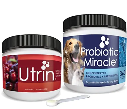 NUSENTIA Utrin and Probiotic Miracle powder supplements bundle