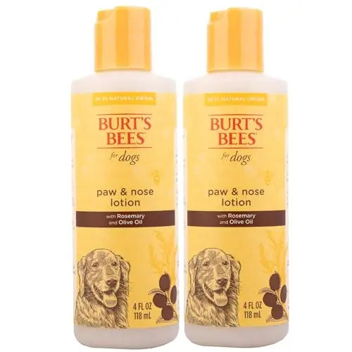 Burt's Bees dog paw lotion in a recycled bottle pack of two
