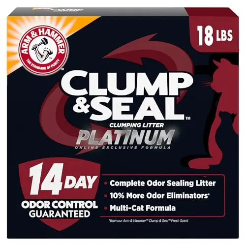 ARM & HAMMER Clump & Seal Platinum cat litter bag with baking soda for odor control