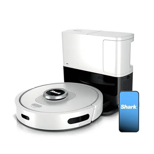 Shark AI Ultra robot vacuum with XL self-empty base in a home with pets