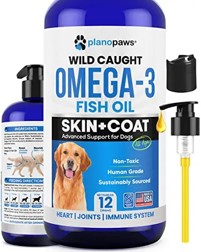 Plano Paws Omega 3 Fish Oil liquid supplement for dogs