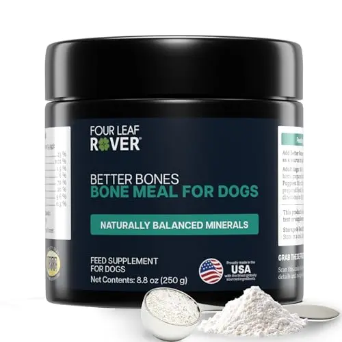 Four Leaf Rover Better Bones beef bone meal powder for dogs