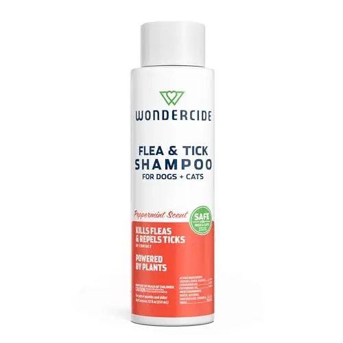 Wondercide Flea & Tick Shampoo for Dogs and Cats with natural essential oils