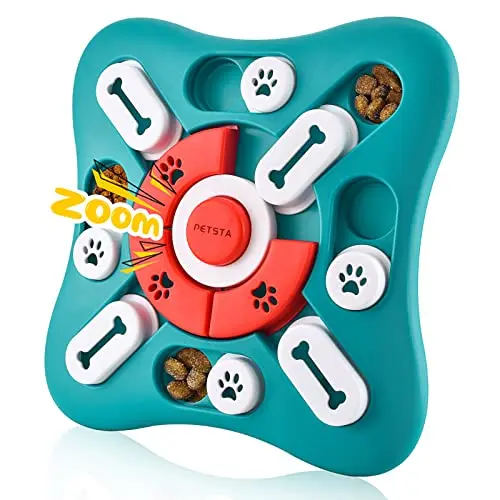 PETSTA Dog Puzzle Toy with UFO design for treat dispensing