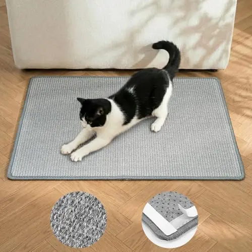 Conlun grey sisal cat scratching pad with anti-slip design