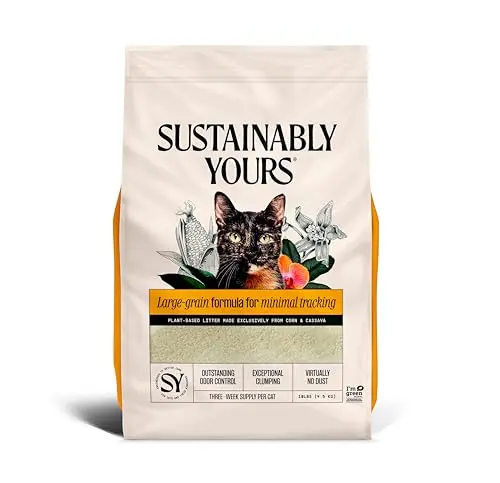 Sustainably Yours cat litter bag with corn and cassava plant-based formula