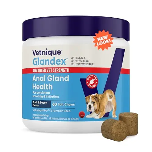 Vetnique Glandex Advanced Strength vegetarian soft chews for dogs