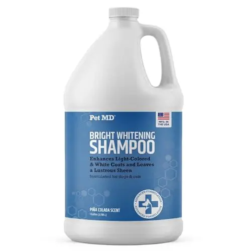 Pet MD Bright Whitening Shampoo for Dogs & Cats gallon bottle