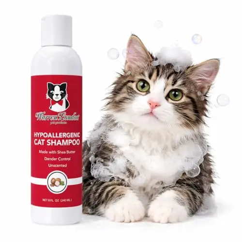 Warren London Hypoallergenic Cat Shampoo with shea butter for dandruff