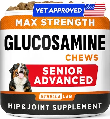 STRELLALAB senior dog joint supplement chews for mobility