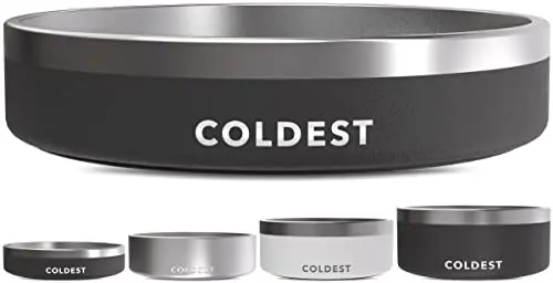 Coldest Dog Bowl in stealth black with triple-wall insulation