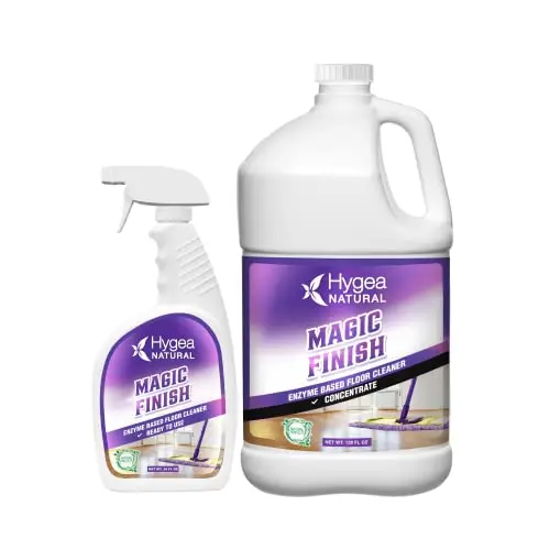 Hygea enzyme-based floor cleaner for tile and grout with no-rinse formula